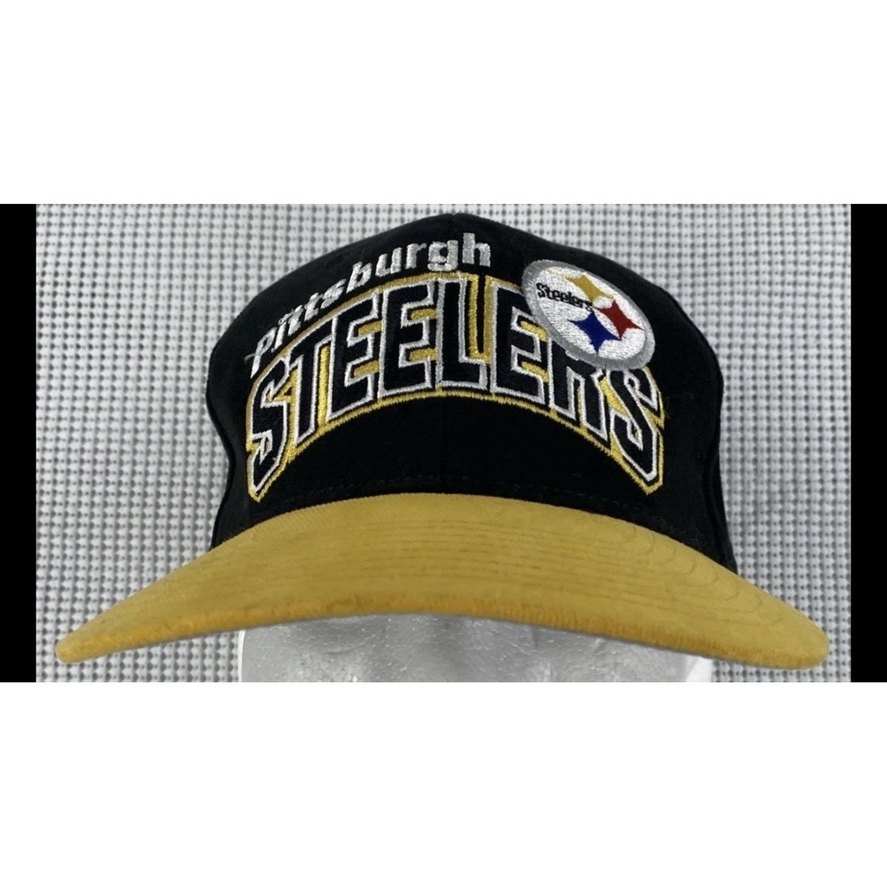 Vintage Pittsburgh Steelers Football SnapBack Hat Starter 100% Cotton